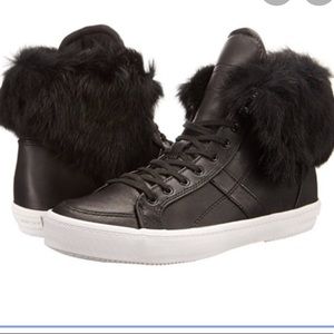 Rebecca Minkoff Sasha Fur/Leather Sneakers
